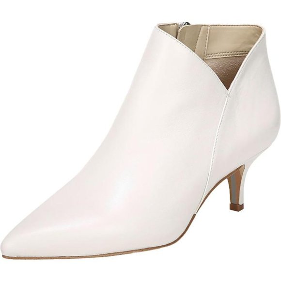 Circus by Sam Edelman Shoes - Circus Sam Edelman White Booties Kitten Heel 8